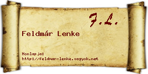 Feldmár Lenke névjegykártya